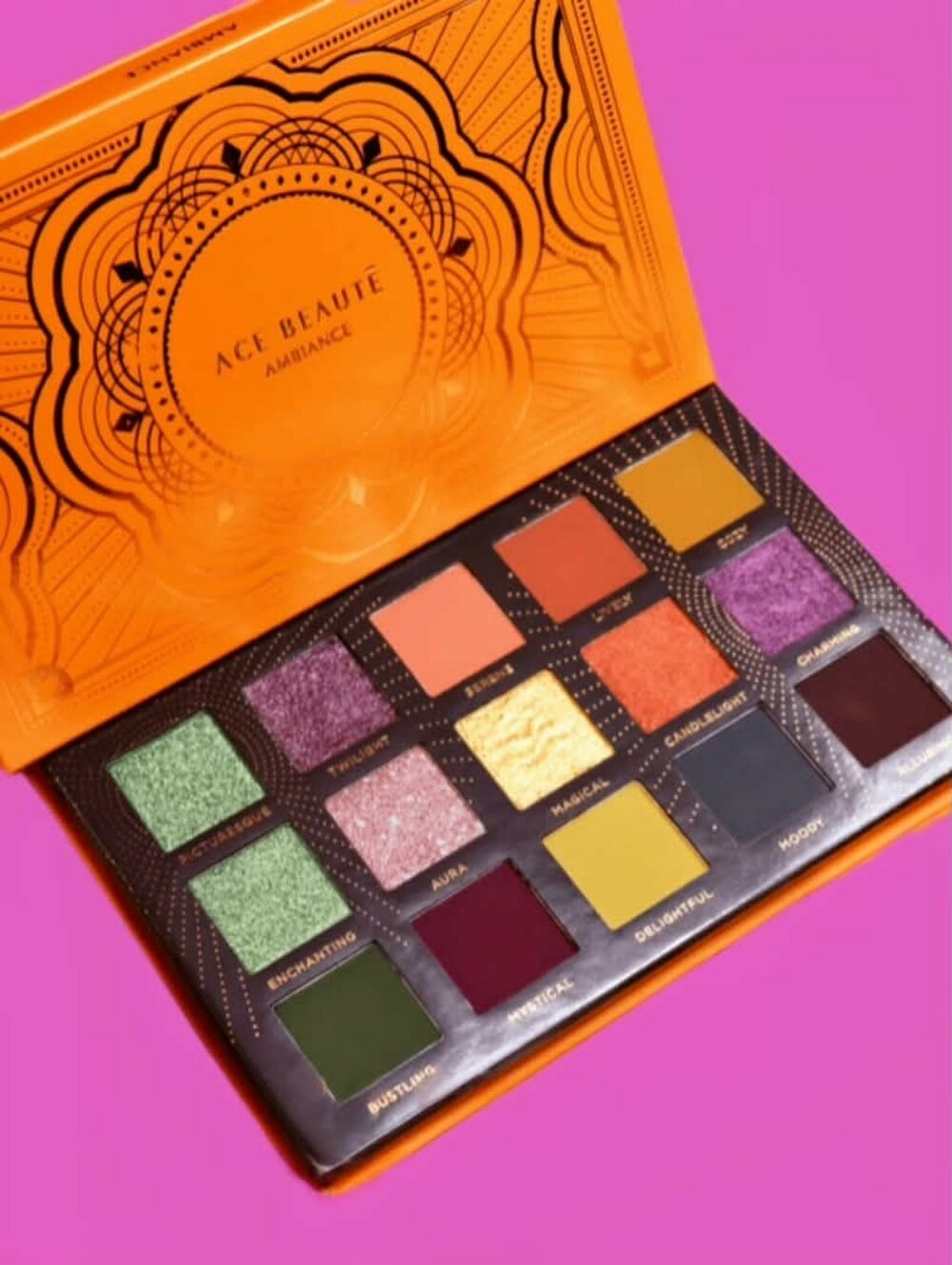 Ace Beaute Ambiance Eyeshadow Palette Vibrant, Shapeshifting Glimmer Shades BNIB
